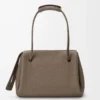 Large Madrid bag in supple grained calfskin Taupe