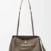 Large Madrid bag in supple grained calfskin Taupe