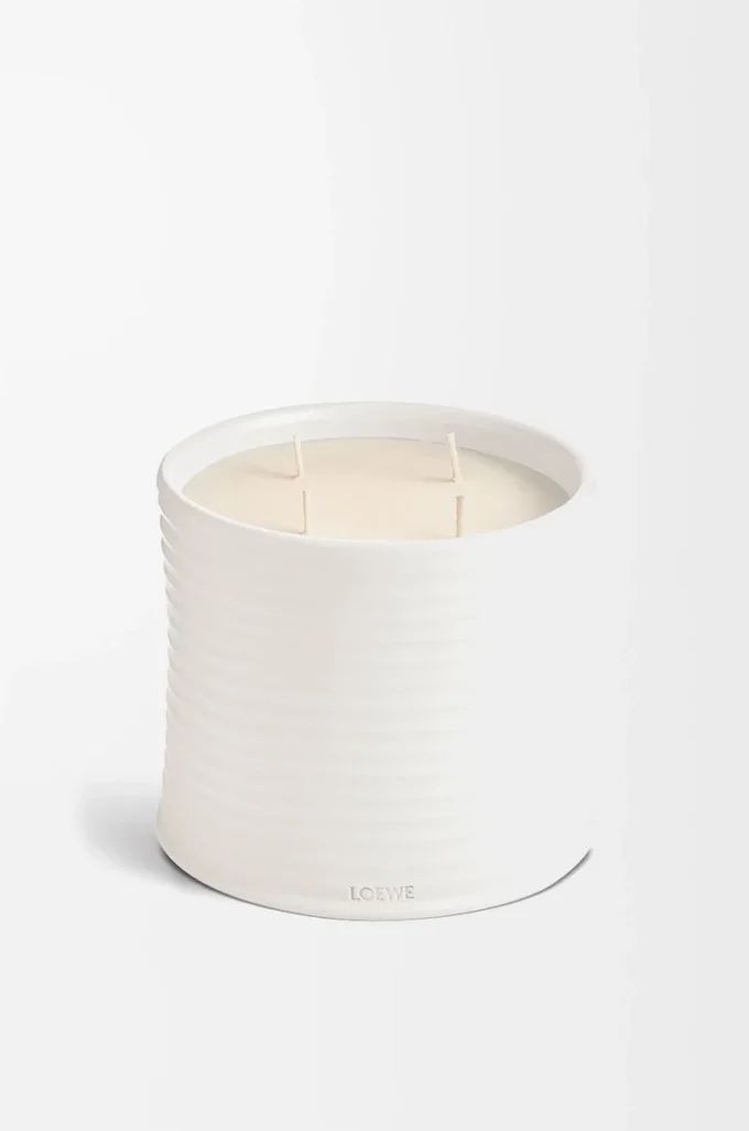 Large Oregano candle White