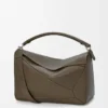 Large Puzzle bag in supple grained calfskin Tundra