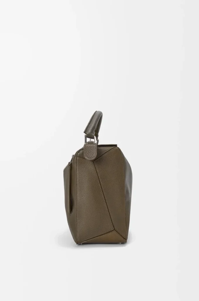 Large Puzzle bag in supple grained calfskin Tundra