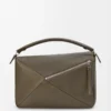 Large Puzzle bag in supple grained calfskin Tundra