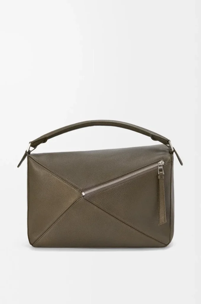 Large Puzzle bag in supple grained calfskin Tundra