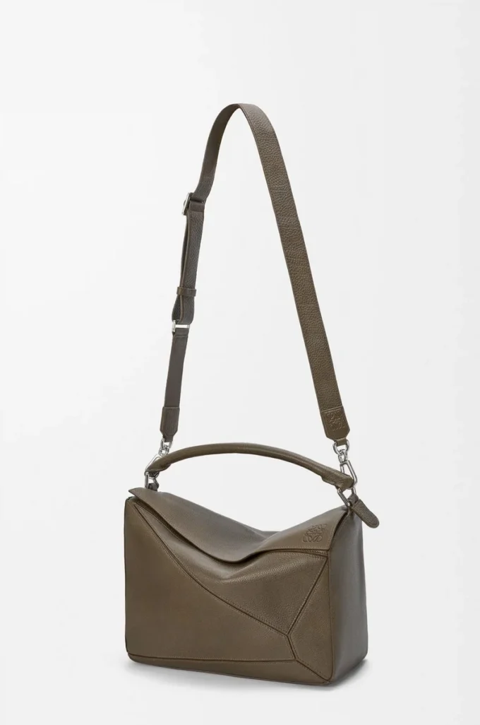 Large Puzzle bag in supple grained calfskin Tundra