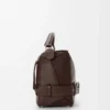 Large Puzzle Biker bag in shiny calfskin Dark Chestnut