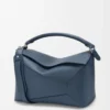 Large Puzzle Edge bag in classic calfskin Indigo Dye