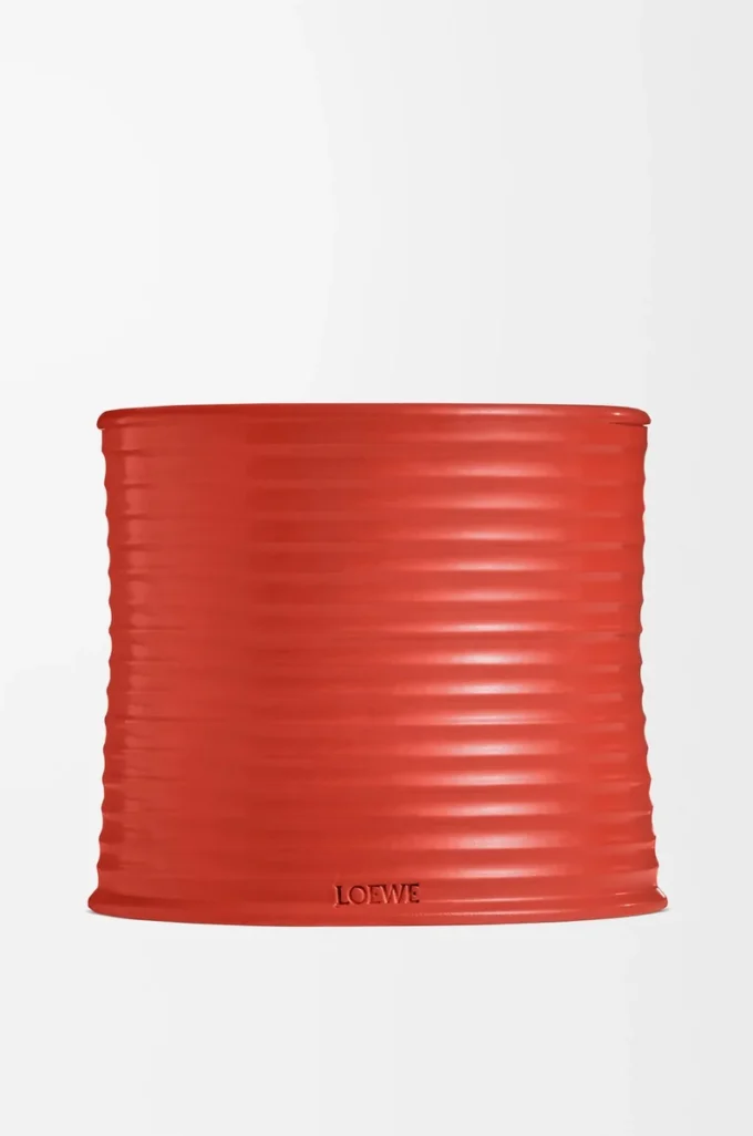 Large Tomato Leaves candle Red