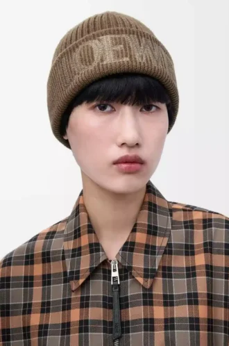 LOEWE beanie in wool Light Brown