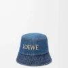 LOEWE bucket hat in denim Denim Blue