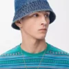 LOEWE bucket hat in denim Denim Blue