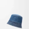 LOEWE bucket hat in denim Denim Blue