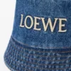 LOEWE bucket hat in denim Denim Blue