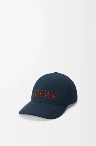LOEWE cap in canvas Deep Navy