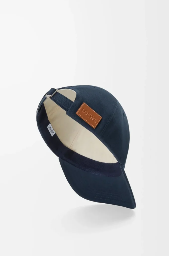 LOEWE cap in canvas Deep Navy