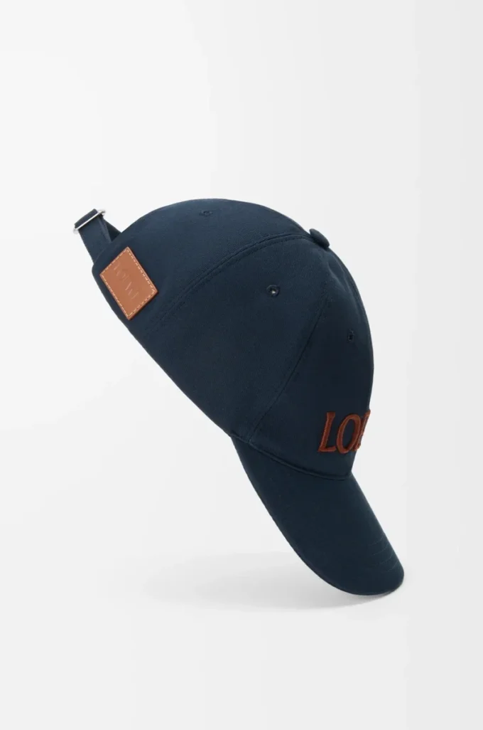 LOEWE cap in canvas Deep Navy