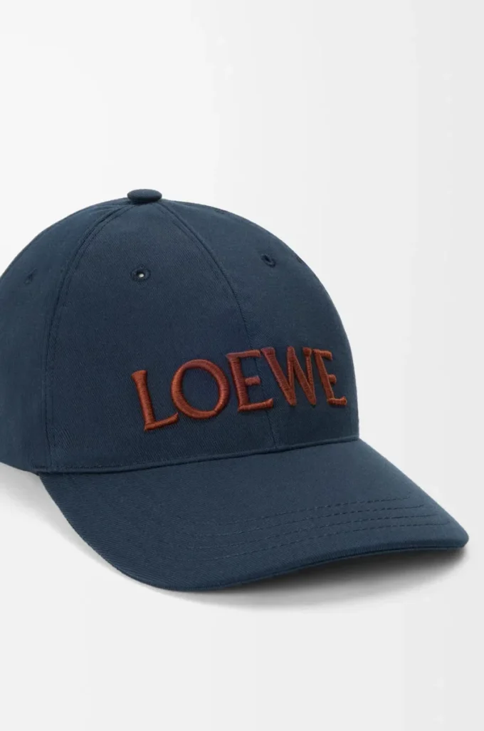 LOEWE cap in canvas Deep Navy