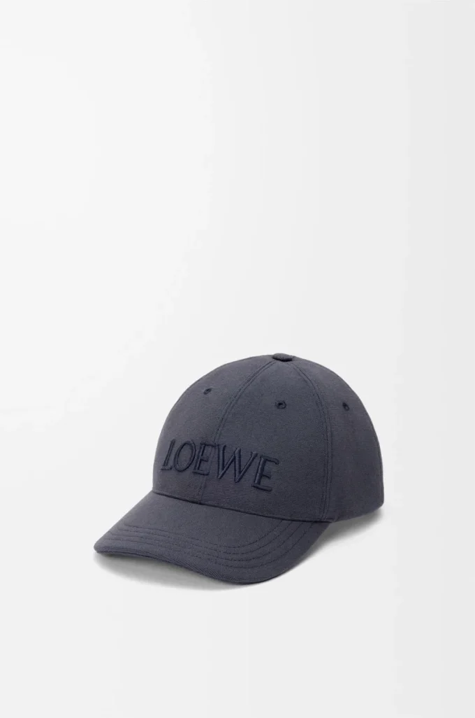 LOEWE cap in canvas Navy Blue LOEWE cap in canvas Navy Blue