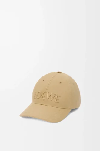LOEWE cap in canvas Sand