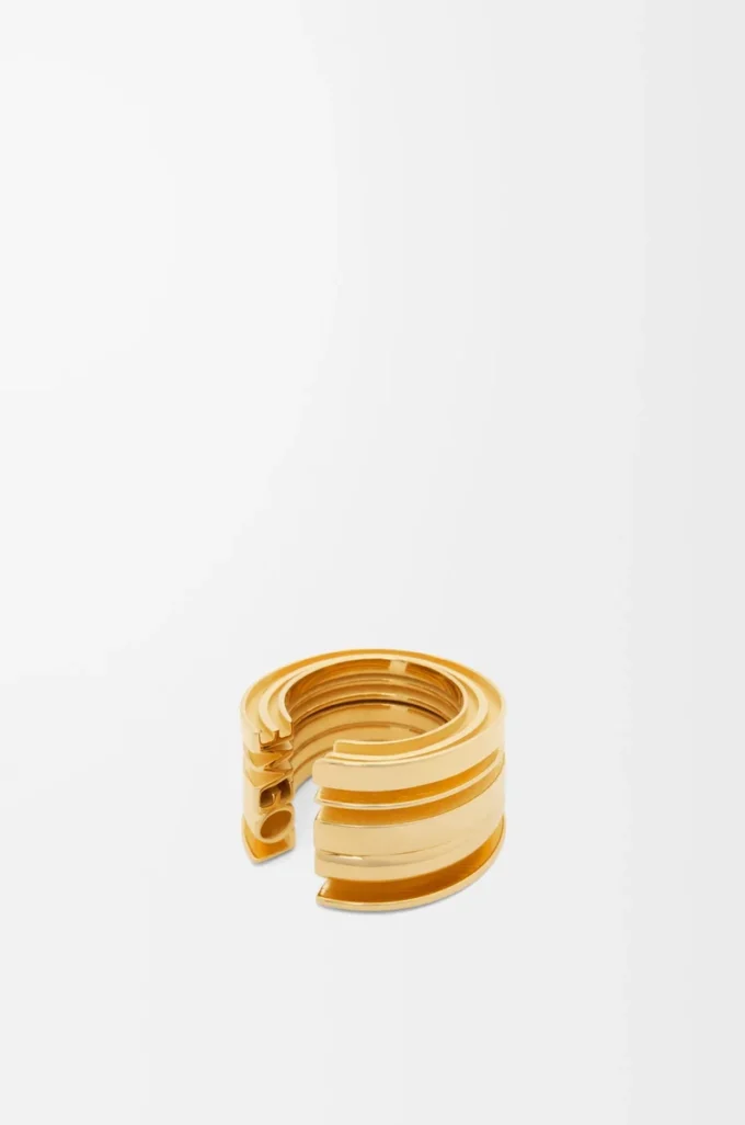 LOEWE Graphic ring in sterling silver Gold LOEWE Graphic ring in sterling silver Gold