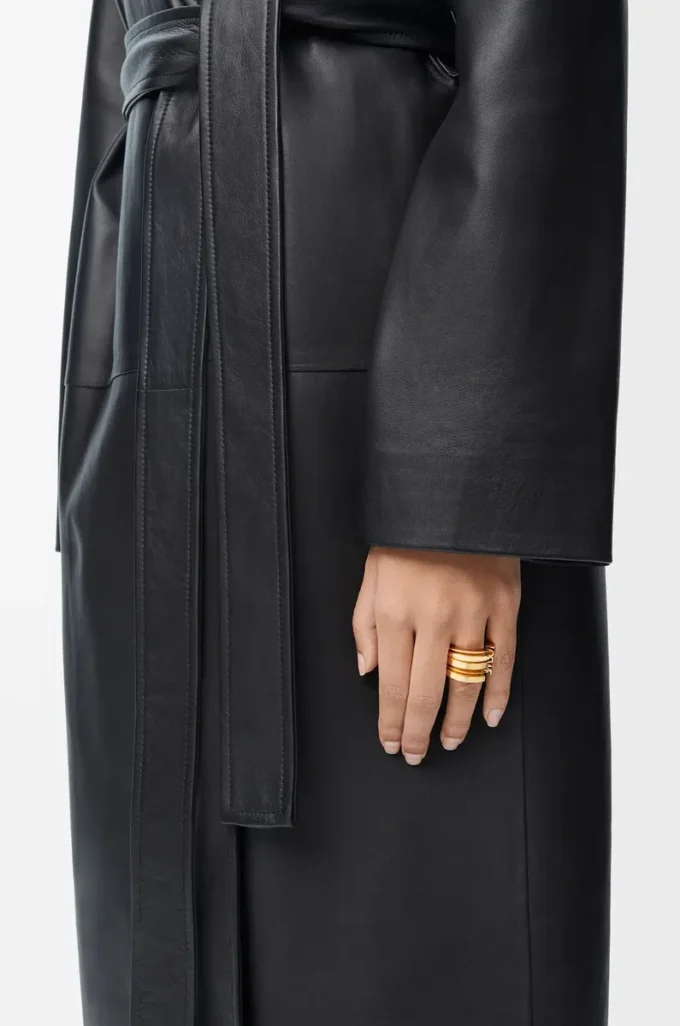 LOEWE Graphic ring in sterling silver Gold LOEWE Graphic ring in sterling silver Gold