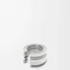 LOEWE Graphic ring in sterling silver Silver