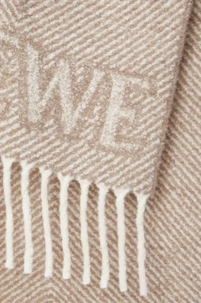 LOEWE scarf in alpaca and wool blend Beige/Ecru
