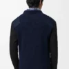 Long sleeve top in cotton blend Anthracite/Dark Navy