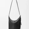 Loop bucket in supple grained calfskin Black