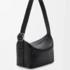 Loop hobo in supple grained calfskin Black