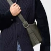 Loop hobo in supple grained calfskin Dark Khaki