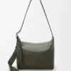 Loop hobo in supple grained calfskin Dark Khaki