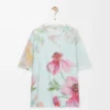 Loose fit T-shirt in cotton Light Blue/Multicolor