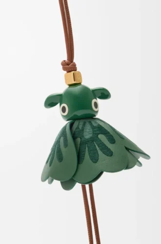 Lucky Puzz charm Tan/Dark Green