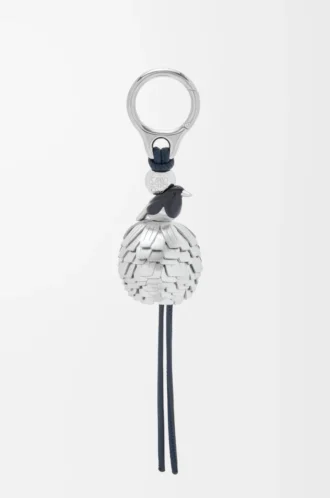 Magpie dice charm Deep Navy/Silver