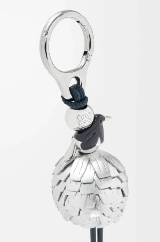 Magpie dice charm Deep Navy/Silver