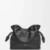 Medium Flamenco clutch in nappa calfskin Black