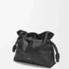 Medium Flamenco clutch in nappa calfskin Black