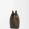 Medium Flamenco clutch in nappa calfskin Chocolate