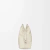 Medium Flamenco clutch in nappa calfskin Sea Salt
