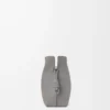 Medium Flamenco clutch Landscape in nappa calfskin Sparkling Grey/Butter
