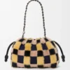 Medium Flamenco purse in jacquard knit Multicolor Deep Navy