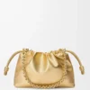 Medium Flamenco purse in laminated lambskin Gold