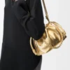 Medium Flamenco purse in laminated lambskin Gold
