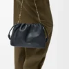 Medium Flamenco purse in mellow nappa lambskin Black