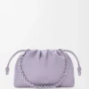 Medium Flamenco purse in mellow nappa lambskin Dirty Mauve