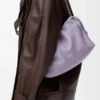 Medium Flamenco purse in mellow nappa lambskin Dirty Mauve