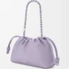 Medium Flamenco purse in mellow nappa lambskin Dirty Mauve