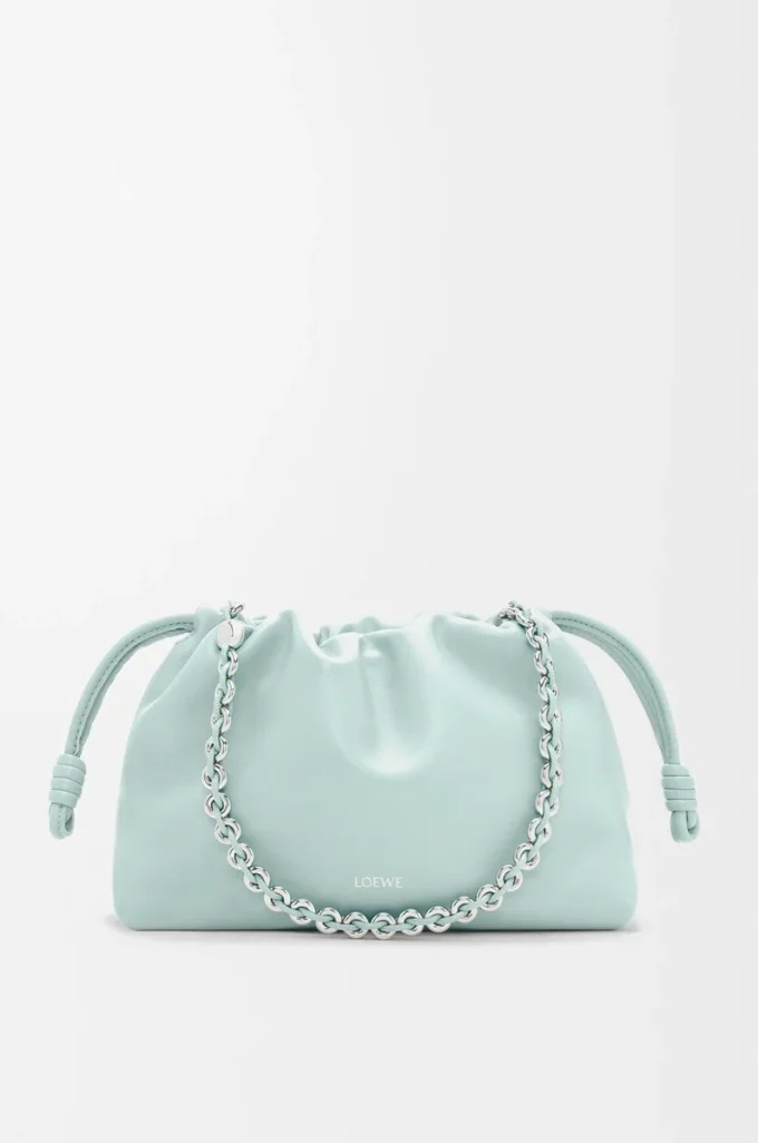 Medium Flamenco purse in mellow nappa lambskin Frozen