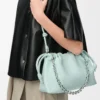 Medium Flamenco purse in mellow nappa lambskin Frozen