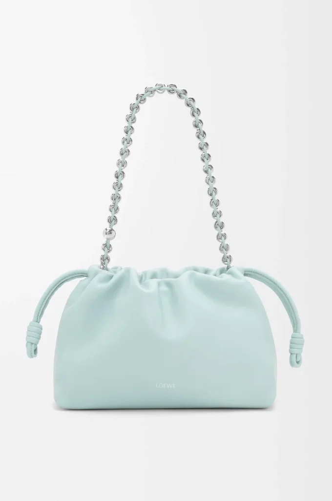 Medium Flamenco purse in mellow nappa lambskin Frozen
